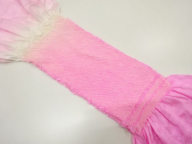 JAPANESE KIMONO / OBIAGE / SILK / SHIBORI